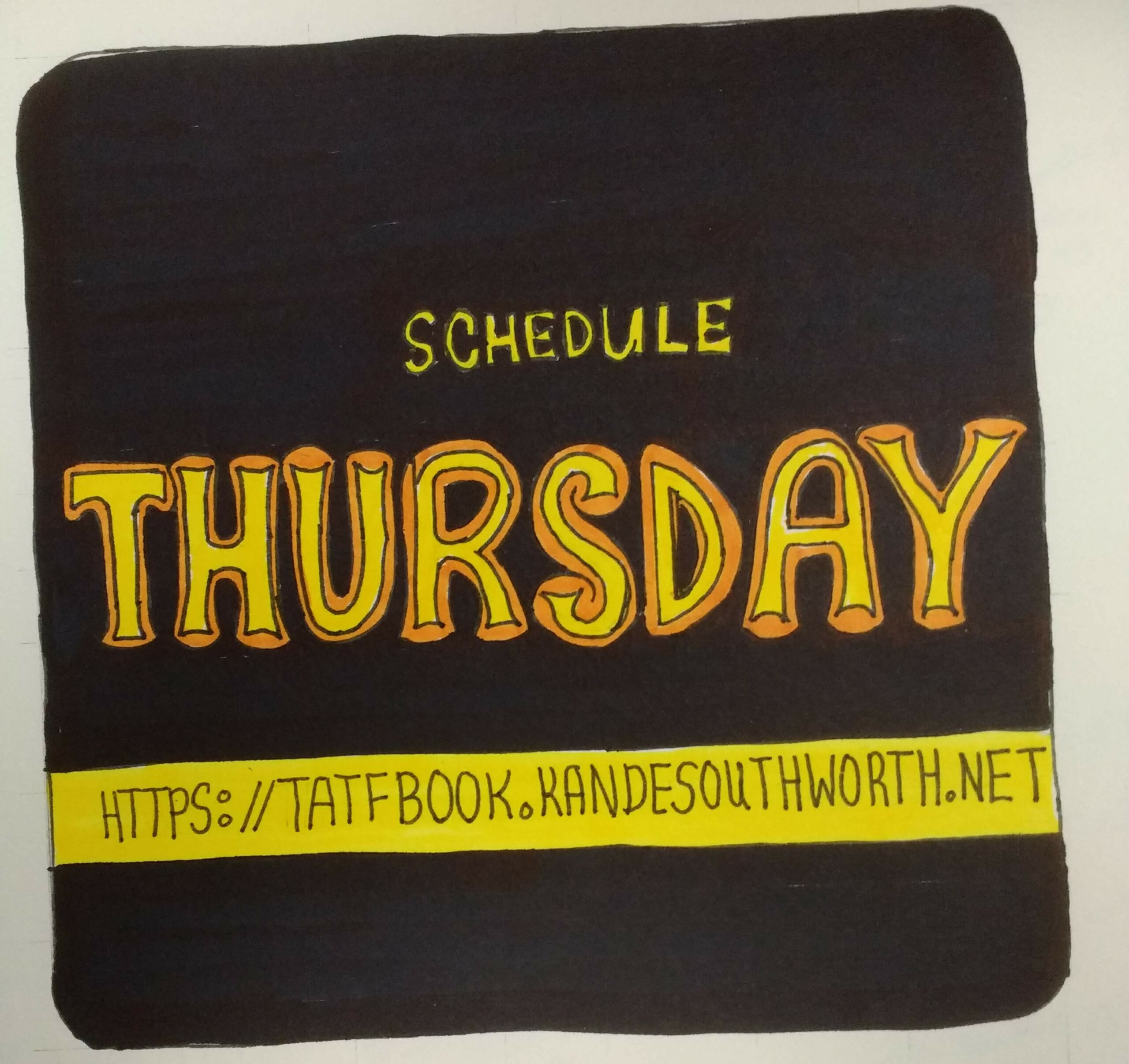 Schedule Frame for Todd and the Fae