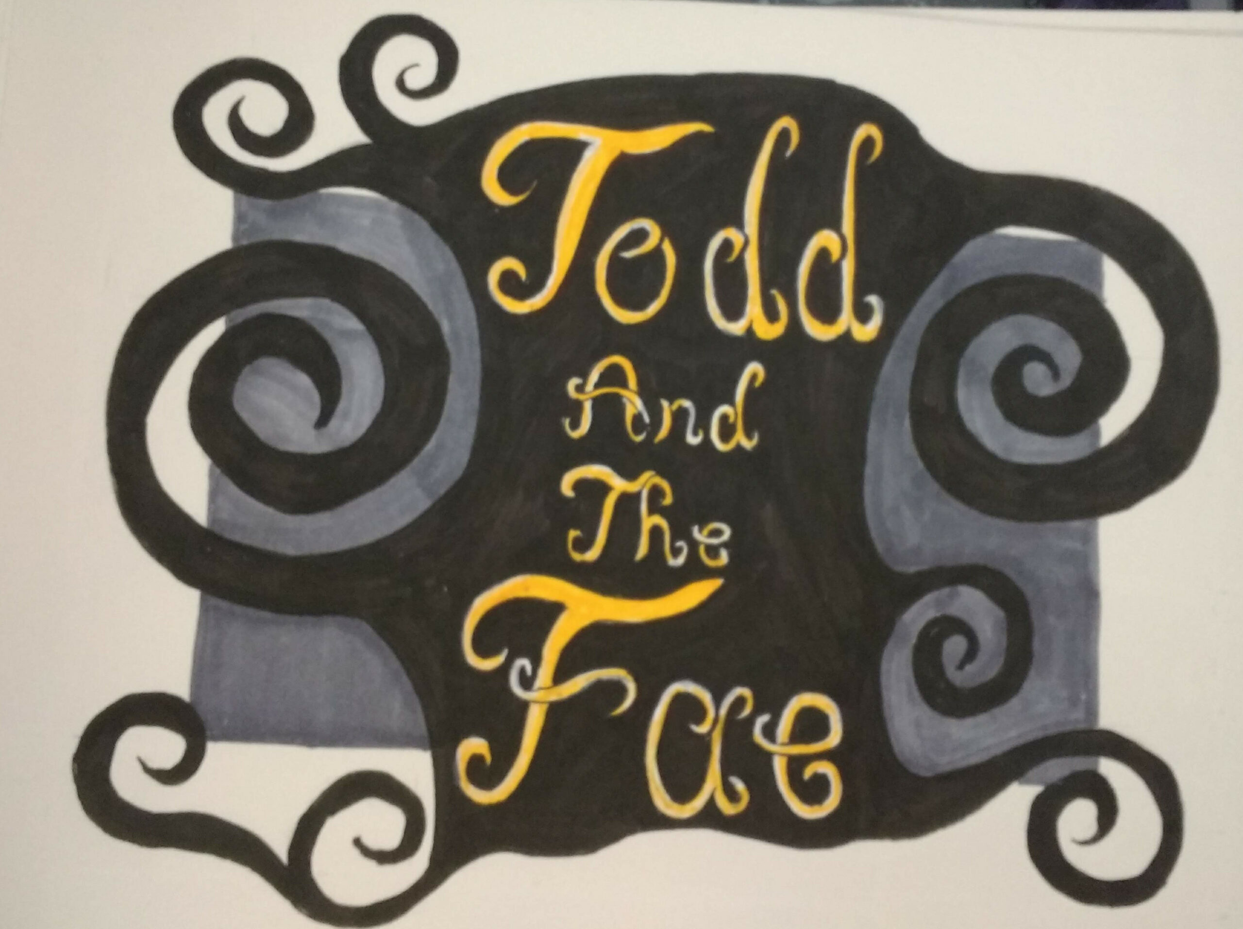 Todd and the Fae, Title Page Colored with Markers